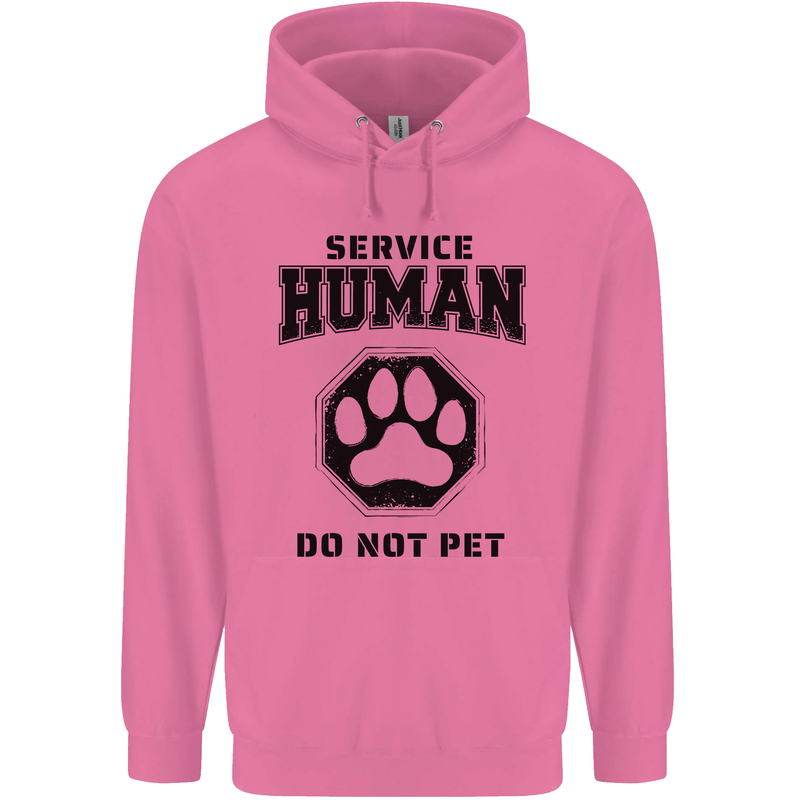 Funny Dog Service Human Do Not Pet Mens 80% Cotton Hoodie Azelea