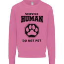 Funny Dog Service Human Do Not Pet Mens Sweatshirt Jumper Azalea