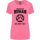 Funny Dog Service Human Do Not Pet Womens Wider Cut T-Shirt Azalea