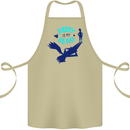 Funny Fathers Day Daddy is My Superhero Cotton Apron 100% Organic Khaki