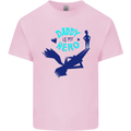 Funny Fathers Day Daddy is My Superhero Kids T-Shirt Childrens Light Pink