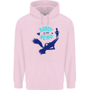 Funny Fathers Day Daddy is My Superhero Mens 80% Cotton Hoodie Light Pink