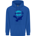 Funny Fathers Day Daddy is My Superhero Mens 80% Cotton Hoodie Royal Blue