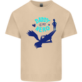 Funny Fathers Day Daddy is My Superhero Mens Cotton T-Shirt Tee Top Sand