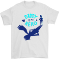 Funny Fathers Day Daddy is My Superhero Mens T-Shirt 100% Cotton White