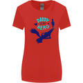 Funny Fathers Day Daddy is My Superhero Womens Wider Cut T-Shirt Red