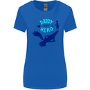 Funny Fathers Day Daddy is My Superhero Womens Wider Cut T-Shirt Royal Blue