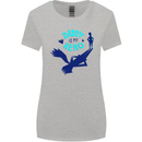 Funny Fathers Day Daddy is My Superhero Womens Wider Cut T-Shirt Sports Grey