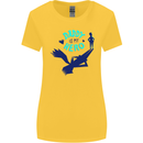 Funny Fathers Day Daddy is My Superhero Womens Wider Cut T-Shirt Yellow