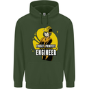 Funny Female Engineer Forget Princess Childrens Kids Hoodie Forest Green