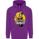 Funny Female Engineer Forget Princess Childrens Kids Hoodie Purple