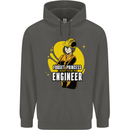 Funny Female Engineer Forget Princess Childrens Kids Hoodie Storm Grey