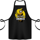 Funny Female Engineer Forget Princess Cotton Apron 100% Organic Black