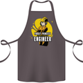 Funny Female Engineer Forget Princess Cotton Apron 100% Organic Dark Grey