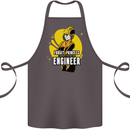 Funny Female Engineer Forget Princess Cotton Apron 100% Organic Dark Grey