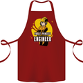 Funny Female Engineer Forget Princess Cotton Apron 100% Organic Maroon