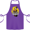 Funny Female Engineer Forget Princess Cotton Apron 100% Organic Purple