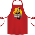 Funny Female Engineer Forget Princess Cotton Apron 100% Organic Red
