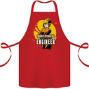 Funny Female Engineer Forget Princess Cotton Apron 100% Organic Red