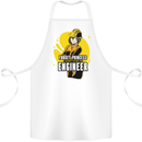 Funny Female Engineer Forget Princess Cotton Apron 100% Organic White