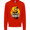 Funny Female Engineer Forget Princess Kids Sweatshirt Jumper Bright Red