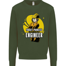 Funny Female Engineer Forget Princess Kids Sweatshirt Jumper Forest Green