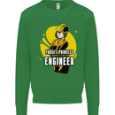 Funny Female Engineer Forget Princess Kids Sweatshirt Jumper Irish Green