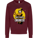 Funny Female Engineer Forget Princess Kids Sweatshirt Jumper Maroon