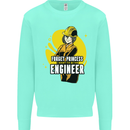 Funny Female Engineer Forget Princess Kids Sweatshirt Jumper Peppermint