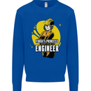 Funny Female Engineer Forget Princess Kids Sweatshirt Jumper Royal Blue