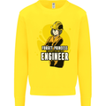 Funny Female Engineer Forget Princess Kids Sweatshirt Jumper Yellow