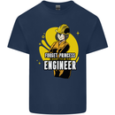 Funny Female Engineer Forget Princess Kids T-Shirt Childrens Navy Blue