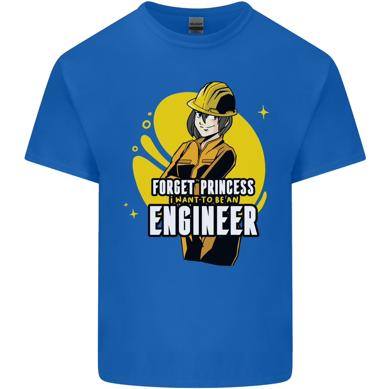 Funny Female Engineer Forget Princess Kids T-Shirt Childrens Royal Blue