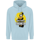 Funny Female Engineer Forget Princess Mens 80% Cotton Hoodie Light Blue