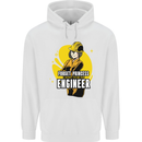 Funny Female Engineer Forget Princess Mens 80% Cotton Hoodie White