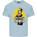 Funny Female Engineer Forget Princess Mens Cotton T-Shirt Tee Top Light Blue