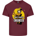 Funny Female Engineer Forget Princess Mens Cotton T-Shirt Tee Top Maroon
