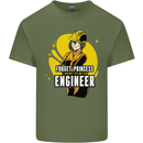 Funny Female Engineer Forget Princess Mens Cotton T-Shirt Tee Top Military Green
