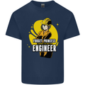 Funny Female Engineer Forget Princess Mens Cotton T-Shirt Tee Top Navy Blue