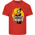 Funny Female Engineer Forget Princess Mens Cotton T-Shirt Tee Top Red