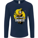 Funny Female Engineer Forget Princess Mens Long Sleeve T-Shirt Navy Blue