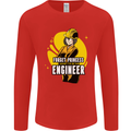 Funny Female Engineer Forget Princess Mens Long Sleeve T-Shirt Red