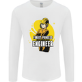 Funny Female Engineer Forget Princess Mens Long Sleeve T-Shirt White