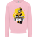 Funny Female Engineer Forget Princess Mens Sweatshirt Jumper Light Pink