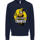 Funny Female Engineer Forget Princess Mens Sweatshirt Jumper Navy Blue