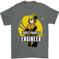Funny Female Engineer Forget Princess Mens T-Shirt 100% Cotton Charcoal