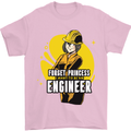 Funny Female Engineer Forget Princess Mens T-Shirt 100% Cotton Light Pink