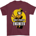 Funny Female Engineer Forget Princess Mens T-Shirt 100% Cotton Maroon