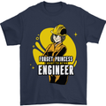 Funny Female Engineer Forget Princess Mens T-Shirt 100% Cotton Navy Blue