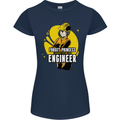 Funny Female Engineer Forget Princess Womens Petite Cut T-Shirt Navy Blue
